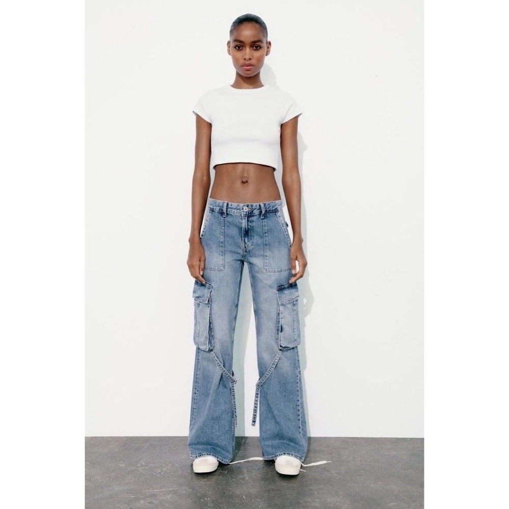 NEW ZARA Viral Cargo Jeans